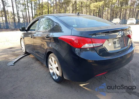 2013 Hyundai Elantra Limited z USA, uszkodzony, nr VIN 5NPDH4AE5DH213935